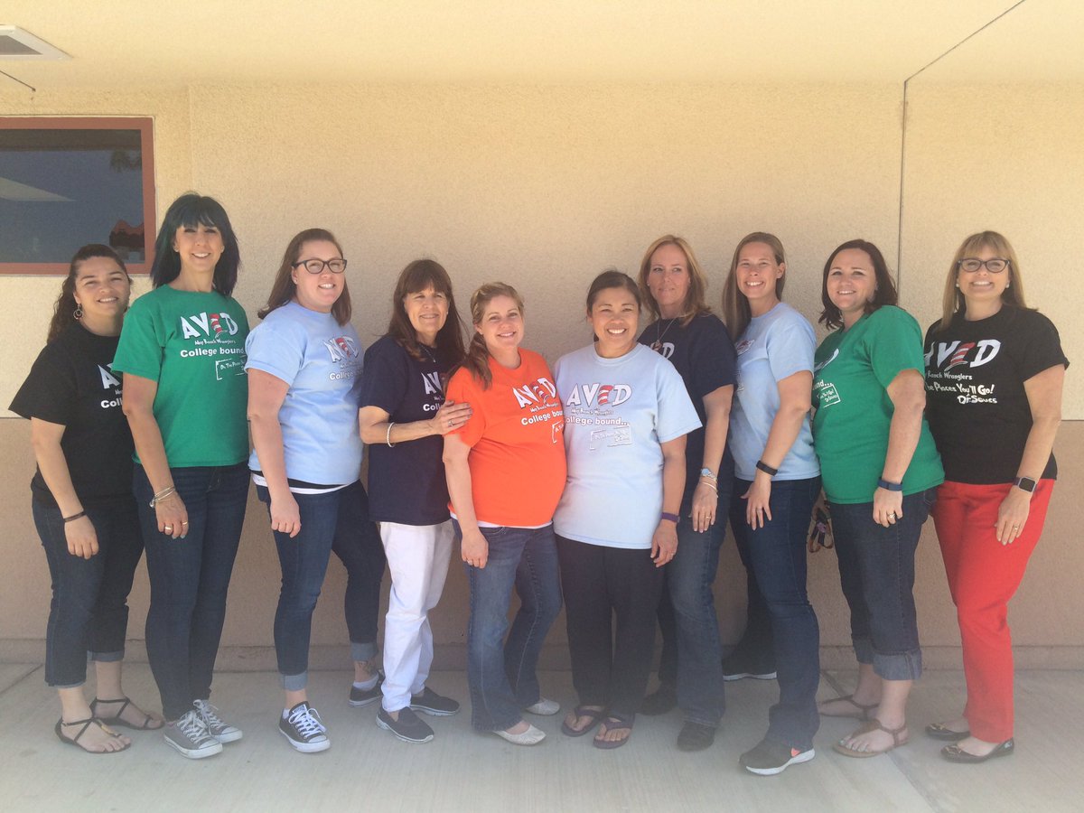MayRanch's tweet photo. Our fabulous AVID steering team! #elementaryavid #wranglersrock @ValVerdeUSD https://t.co/ib6sob24oU