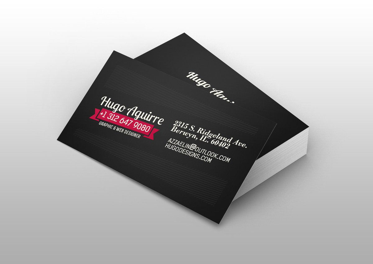 HugoDesignss's tweet image. Amazing Black Retro Style Business Card Template
hugodesigns.com/?p=1088
azzaelin@outlook.com
312 647 9080
