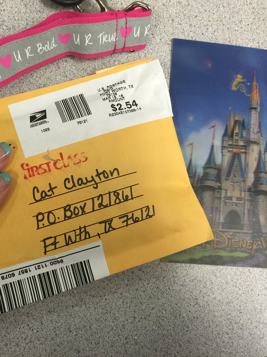 WAHMCat's tweet photo. #PerfectlyPosh & a card from #Disney for #OJATW! #SendUsMail & we'll send a thanks! PO Box 121861, FW, TX 76121 https://t.co/FRz1n2aVzh