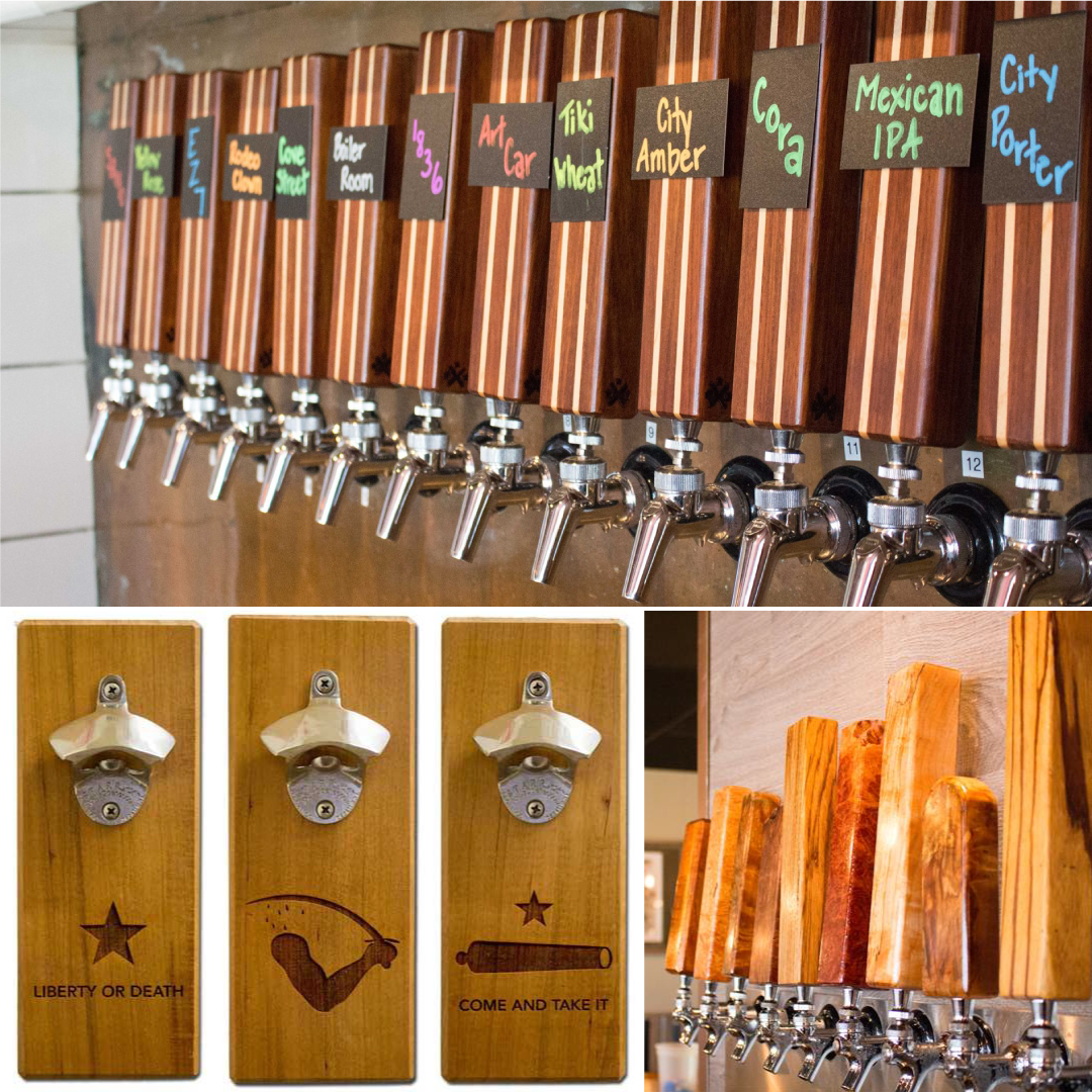 houstonmakes's tweet photo. Beer Taps and Openers by Jeremy Jordan #woodworker #houstonmaker See more at https://t.co/uv33veEUxT https://t.co/J9DzxBRBCJ