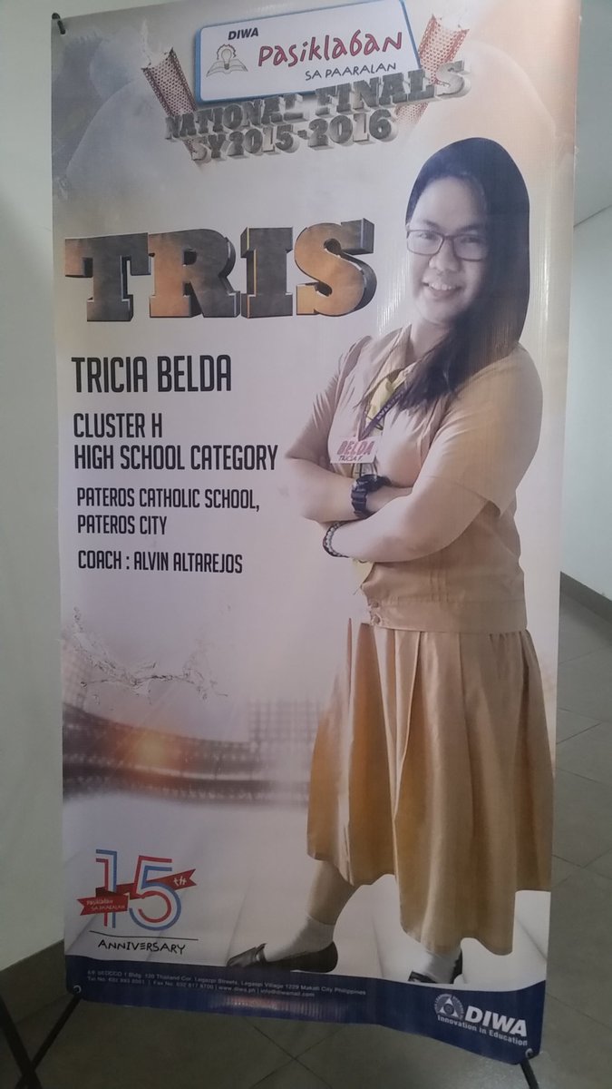 Genyo_eLearning's tweet image. SY15-16 HS PSP Champion. Congrats Tricia &amp;amp; Mr Altarejos of Pateros Catholic. #diwapasiklaban #leagueofchampions