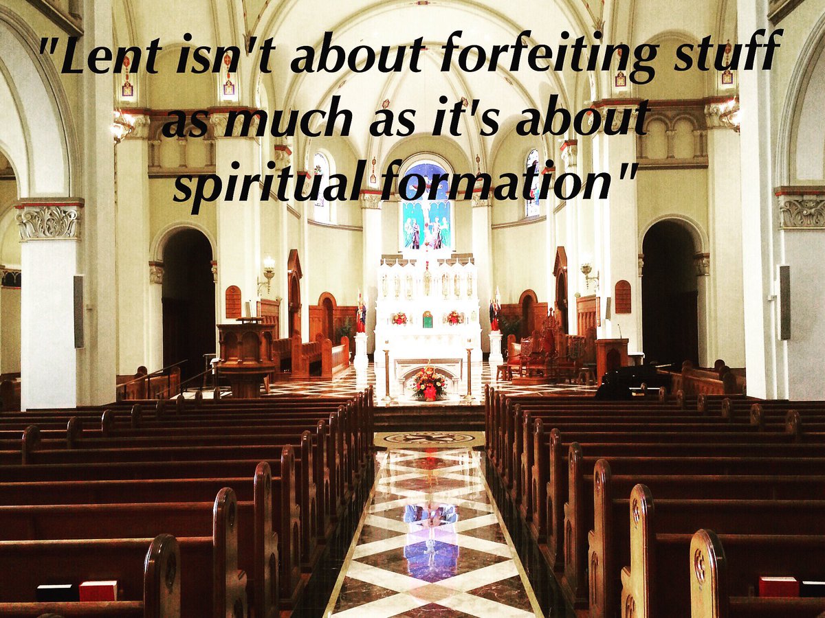 MSMUcampusmin's tweet photo. "Lent isn't about forfeiting stuff as much as it's about spiritual formation" #msmuradiate  #ineedlent #inspiration https://t.co/UdKy2S7gZK