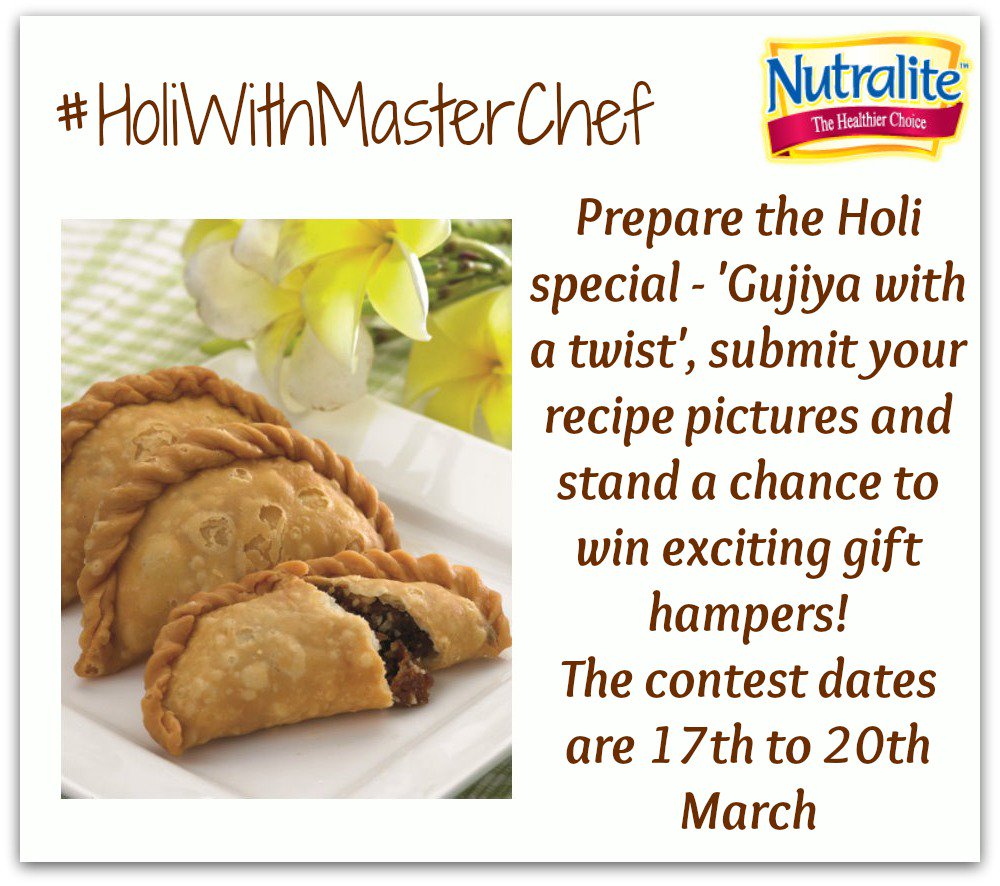 KhanaKhazana's tweet photo. Have you submitted your recipe of 'Gujiya With A Twist'? - https://t.co/rLBULytMRm
#HoliWithMasterChef https://t.co/30BLxD4rMO