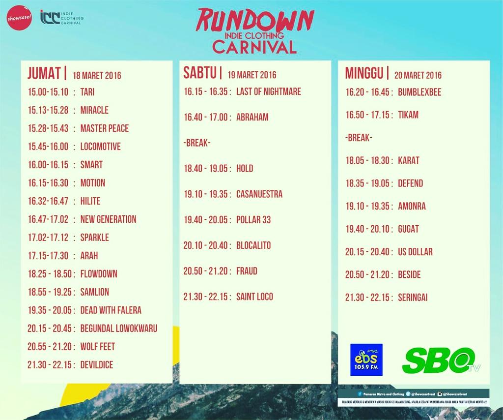 Disc up to 70% ! 18-20 Maret 2016 
INDIE-CLOTHING-CARNIVAL At DBL Arena
#SURABAYA | 10:00-22:30 ! Htm 20rb