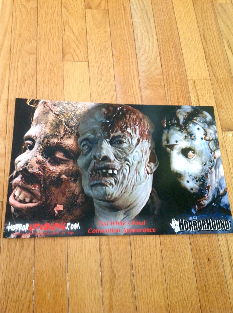 horrorautograph's tweet image. What a day @horrorhound in Cinci today! Come see Ted White, @kanehodder1 &amp;amp; @FIRSTJASON Ari Lehman tomorrow 11am-7pm