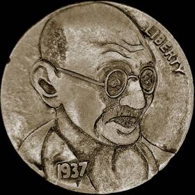 Hobo_Nickel_Soc's tweet photo. #OTD 3/18/1922 #MohandasGandhi was sentenced to 6 years in prison for civil disobedience in India #HoboNickel #SCox https://t.co/Hn9NFaRjcX