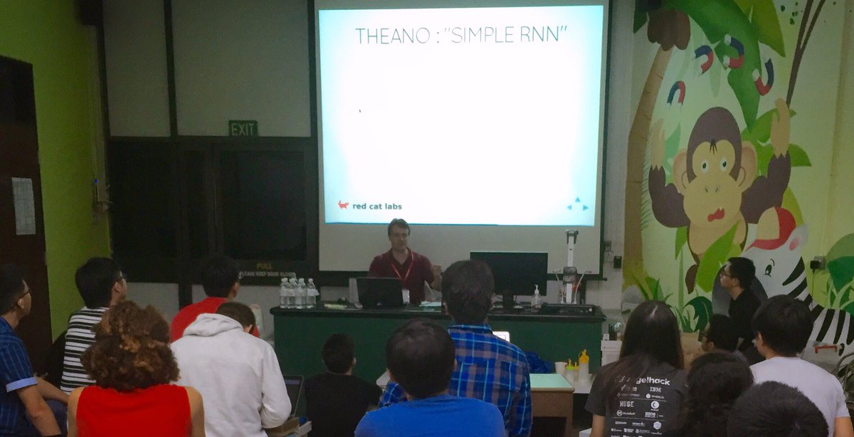 Thanks for the deep learning workshop <a href="/mdda123/">Martin Andrews</a>! #FOSSASIA github.com/mdda/fossasia-…