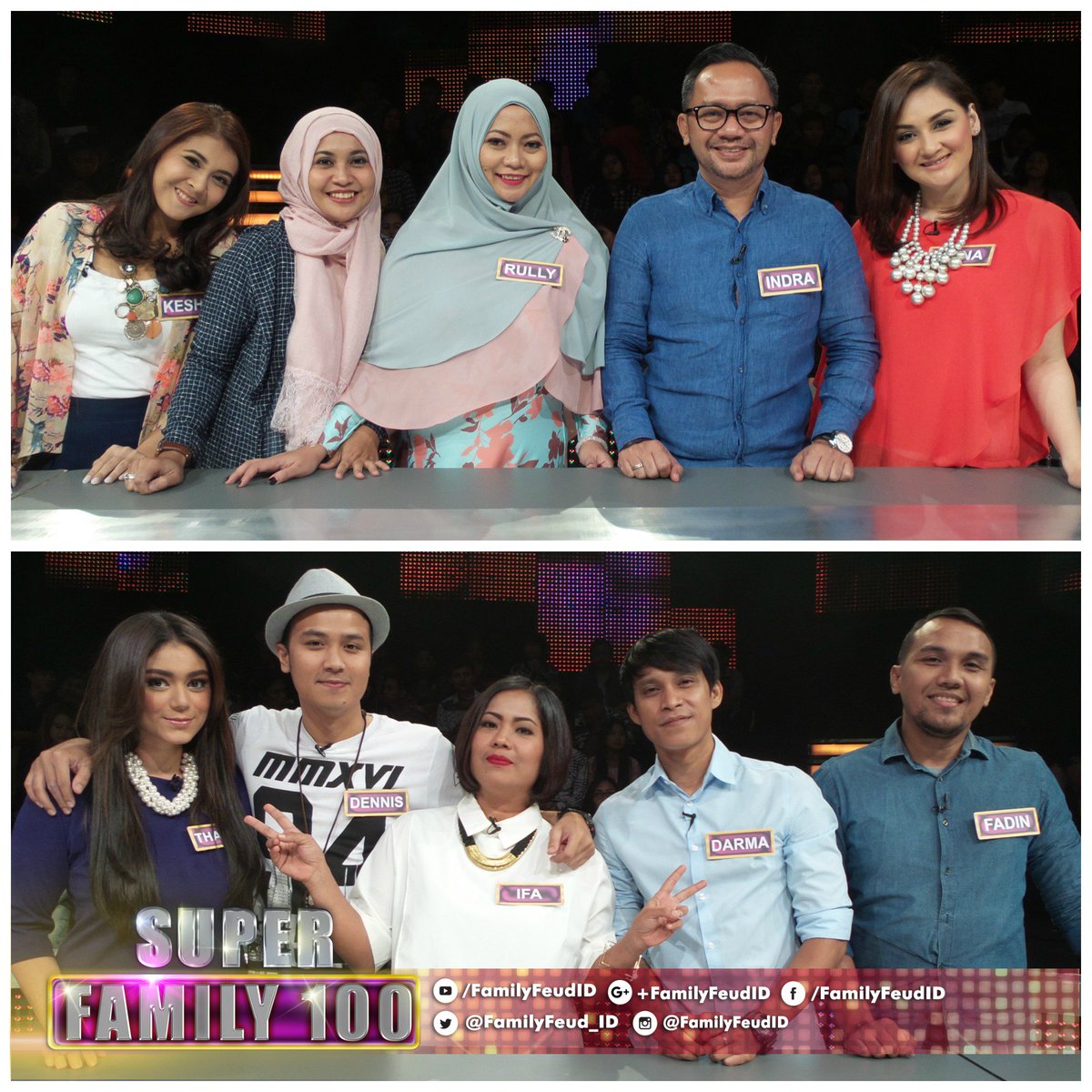 Family100ID_'s tweet photo. ntn yah pk 19:45 WIB kel. @mratuliu Vs. @talitalatief bermain di #SuperFamily100ANTV cuma di @whatsonANTV https://t.co/j9xsCdXeZz