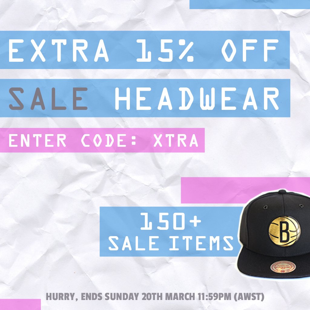 hatlocker's tweet photo. Extra 15% off SALE #headwear at https://t.co/bZBZv9oPDm! 

Use Code: XTRA
Ends: 20th March 11:59pm (AWST) https://t.co/VnVfWFYlMX