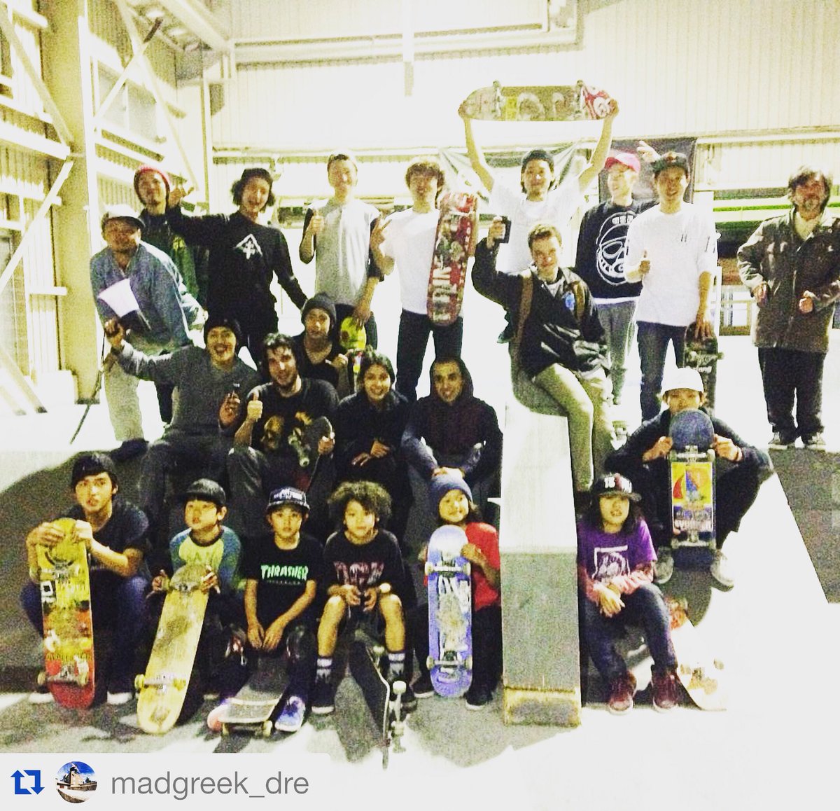 SWAGPORT_SP's tweet image. SWAGPORT SKATEPARK
昨夜のTHE FRIDAY GAMEスキルアップコミニケーションはバンクーバークルーのAndreが優勝しました！初のSWAG TEAM完敗でしたが滅茶苦茶に楽しいGAMEでした🎉💥🔥👍👊🍻✊😎🎶