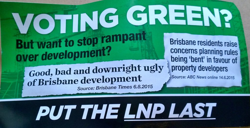 drsbne's tweet image. Both major parties disgracing themselves in the local elections. This from the ALP. #brisvotes