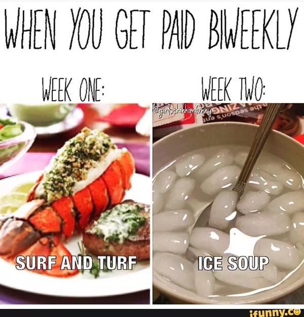 CauseWereGuys's tweet photo. When you get paid biweekly... https://t.co/uIwt0OXv7V