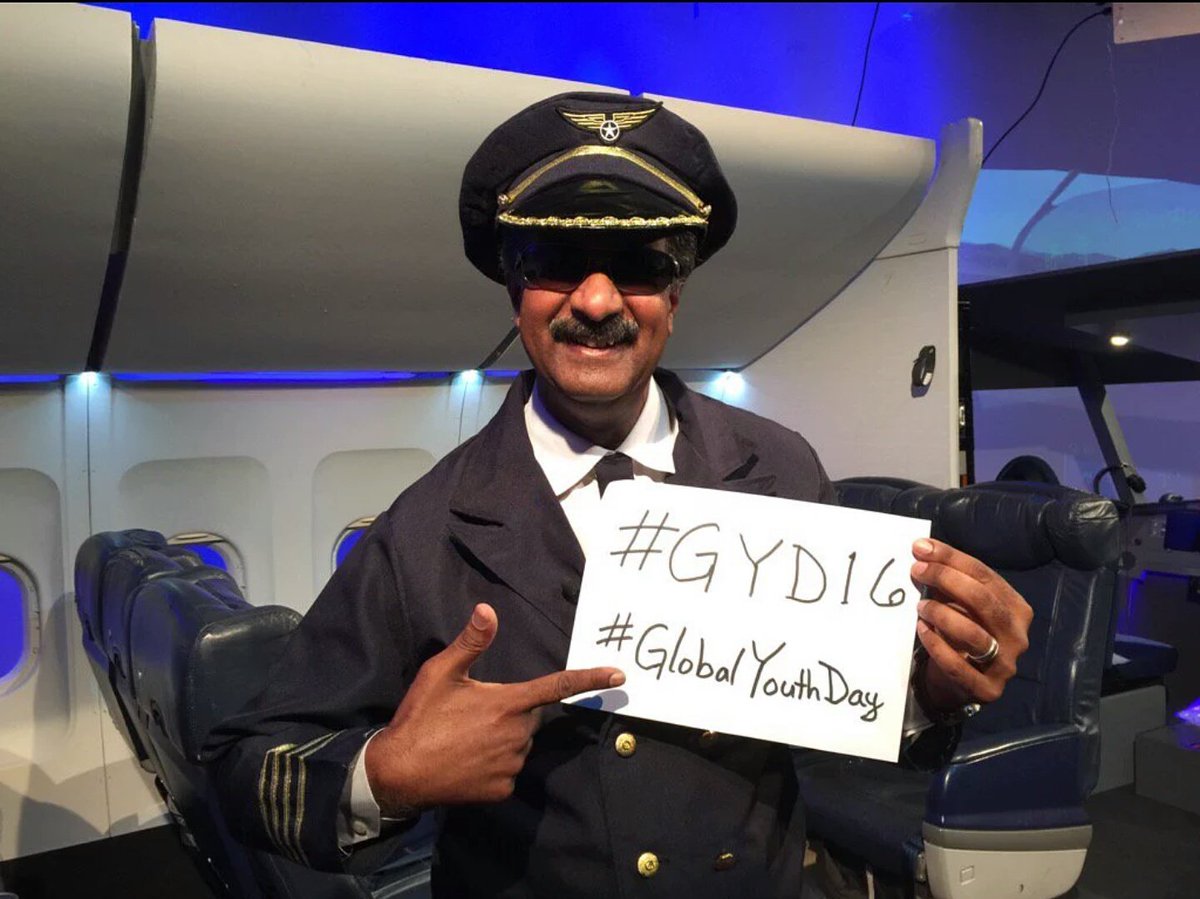 PastorJosantB's tweet photo. The #GlobalYouthDay flight is on the air. #BeTheSermon #GYD16 #PCSDAYouth #PCAYM #PastorJosantB #PastorB @gcythmin https://t.co/nD16f6wpP2