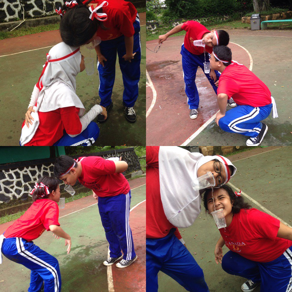 109ESMJ's tweet photo. Share dulu yuk keseruan adik2 saat bermain gelas bocor. So sweet ya berdua gitu😆 https://t.co/vWdlUN6ZtZ