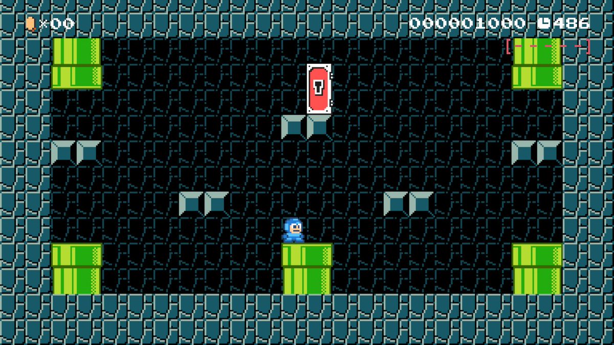 Shiba 赤コインと鍵を使ってロックマンのボスラッシュを再現 Id E904 0000 01f4 b8 マリオメーカー Supermariomaker スーパーマリオメーカー Wiiu T Co Fygu7lpmay