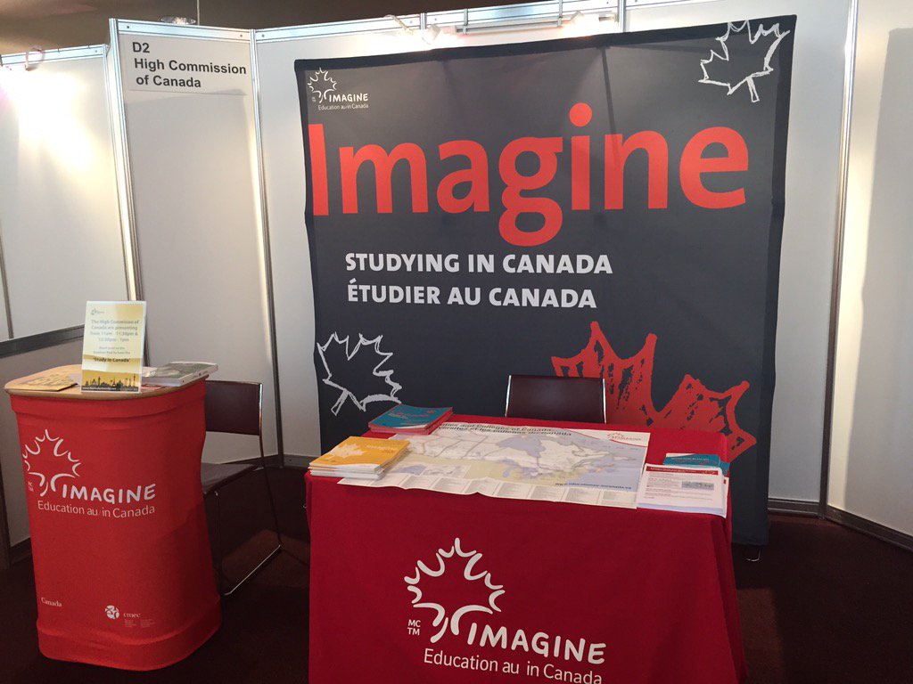 EducationCanUK's tweet photo. Come and visit us @TheStudentWorld today! #studyincanada #emiratesstadium #studentworld https://t.co/6XmuIfKWxL