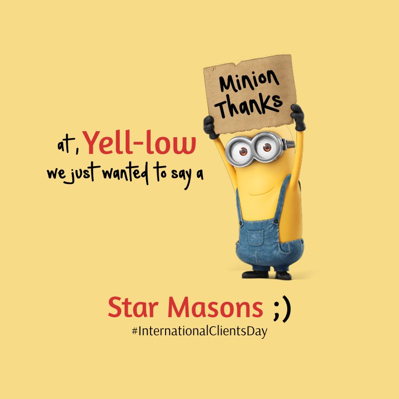 .@StarMasons We think you're amazing, Thank you. it's fun to work with you. Cheers! #InternationalClientsDay