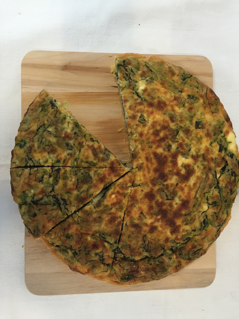 kkbaking's tweet photo. #glutenfree spinach &amp; ricotta tart, flourless courgette &amp; cheese bake at #hampstead community market today #homemade https://t.co/nsU0RS6bgm