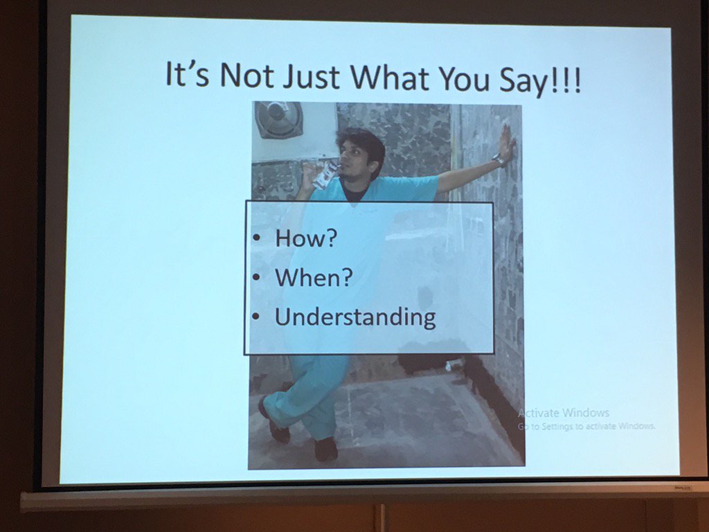 Ayesha_Almemari's tweet photo. Communication is integral skill to be mastered by all emergency physicians #gamet2016 https://t.co/3Abb06g9Z0