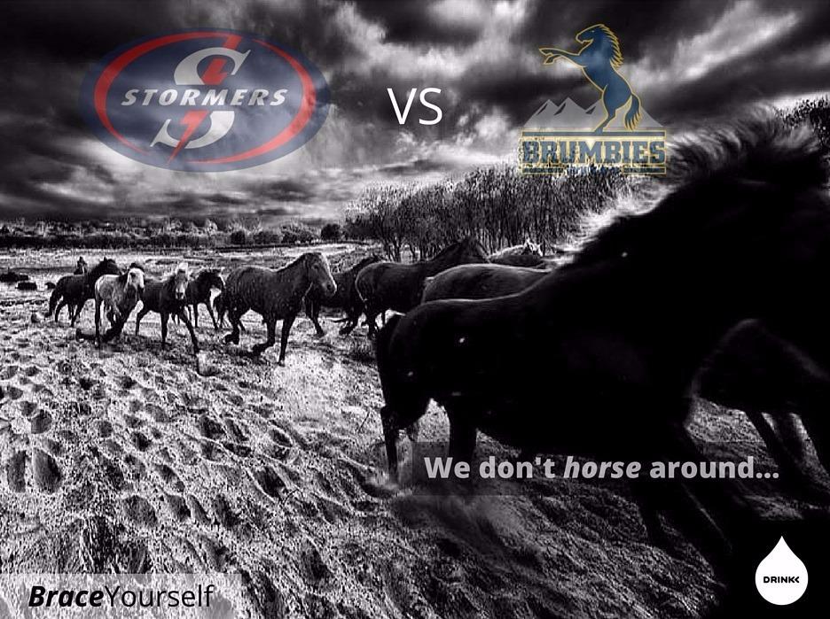 DrinkkSA's tweet photo. Galloping has never been faster than lightning anyway...
#stormersvsbrumbies #SuperRugby #Drinkk #braceyourself https://t.co/397dXOEhTy