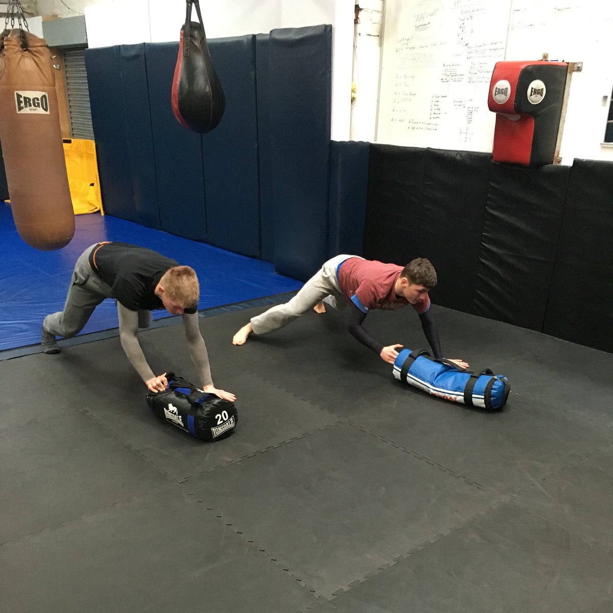 APH_pt's tweet photo. Liam &amp; rob getting shit done yesterday lots of core work and mobility movements https://t.co/zdQjxC1r6x