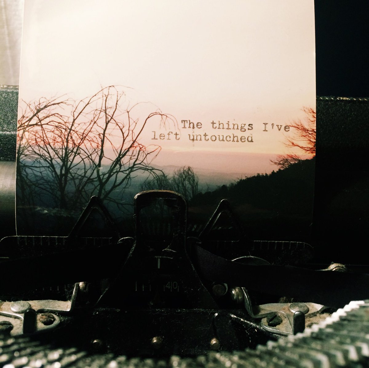 typewreck's tweet image. The things I've left untouched #typeart #typewriter