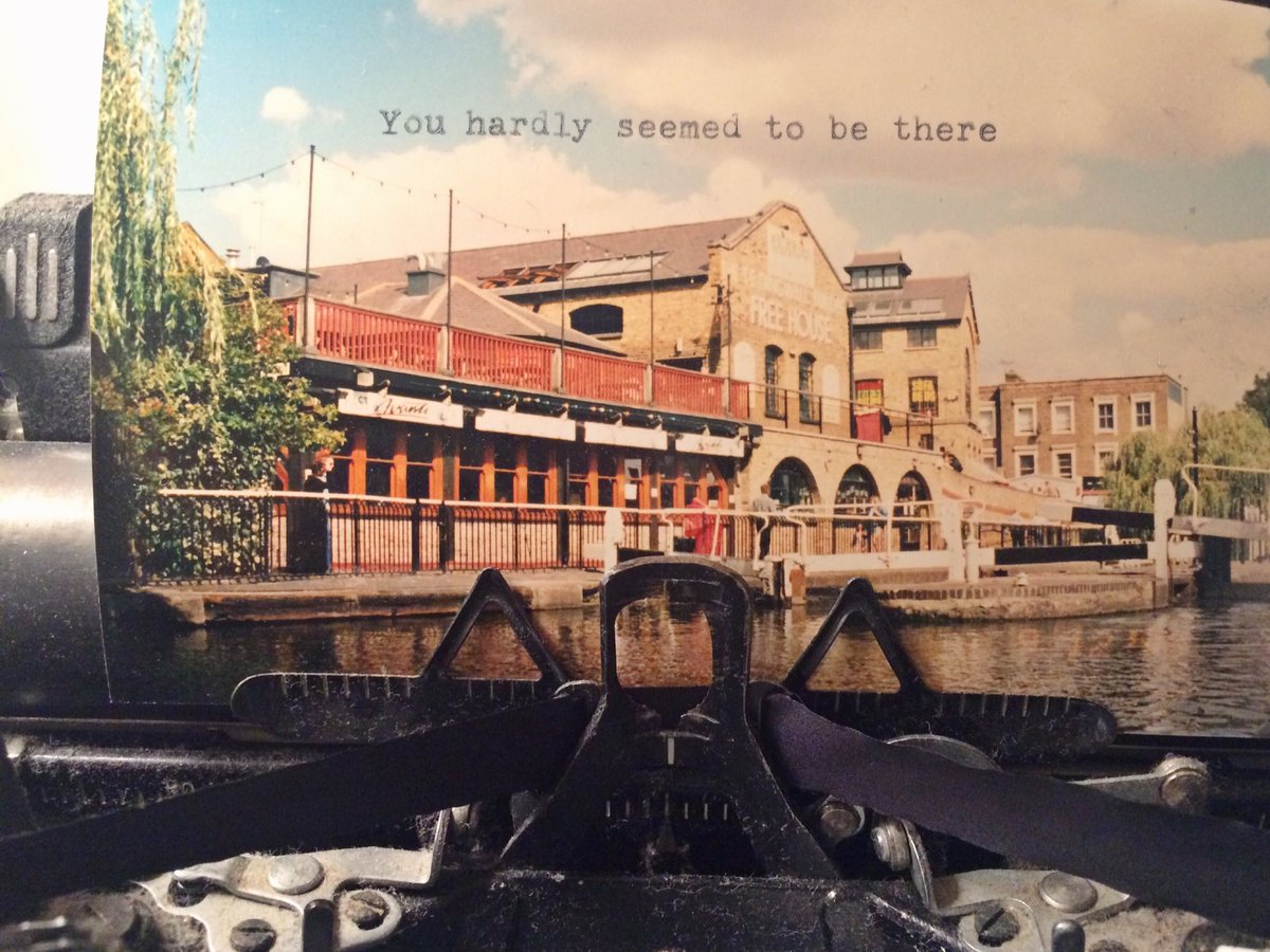 typewreck's tweet image. You hardly seemed to be there #typeart #typewriter #camden