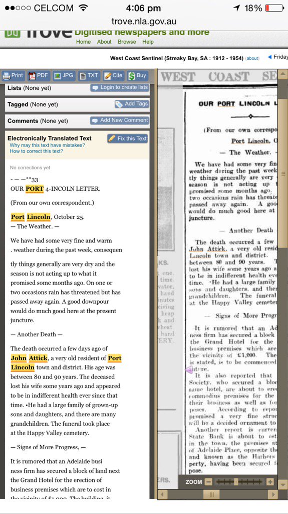 My mum learned last yr her great grandpa was a Chinese shepherd in Pt Lincoln. Trove helped her find him. #fundTrove