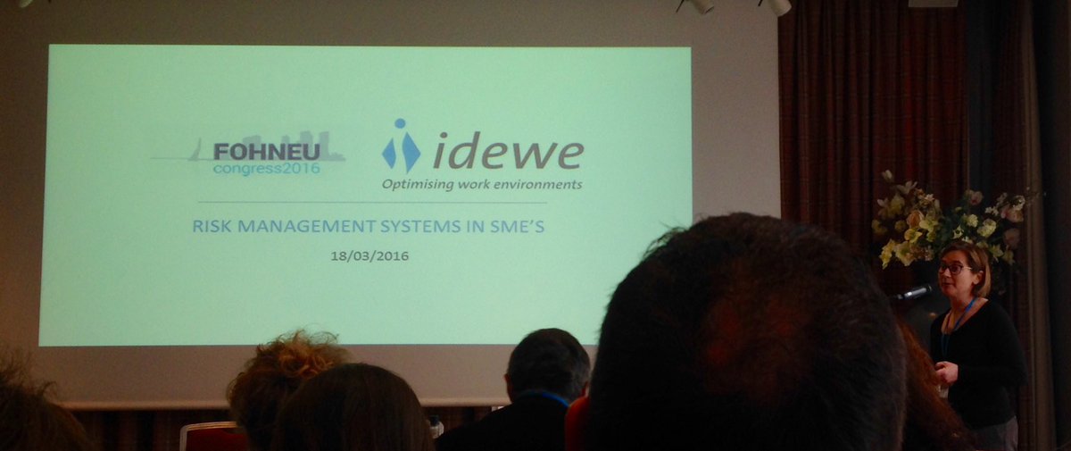 elfassi_m's tweet photo. Valerie Van Gulk presenting Risk management systems in sme's @Fohneu congress Rotterdam @idewe https://t.co/4daTRkLpZP