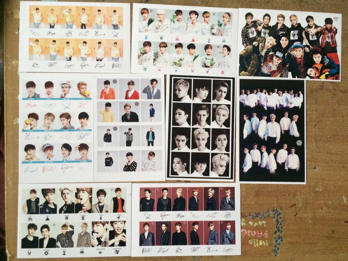 BYUNEXIST's tweet photo. (ฝากร้าน) ขายโปสการ์ด EXO ใบละ 15฿ สนใจทัก line : pppp___ ฮับ https://t.co/yQ0aQOtj3L