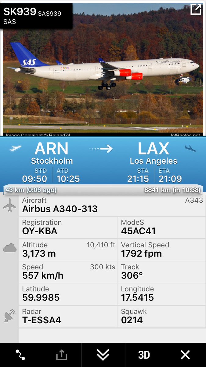 hogaberg's tweet photo. Flight SK939 from Stockholm to Los Angeles
https://t.co/n2Sbkf07P1 https://t.co/lpQHkrxvQh