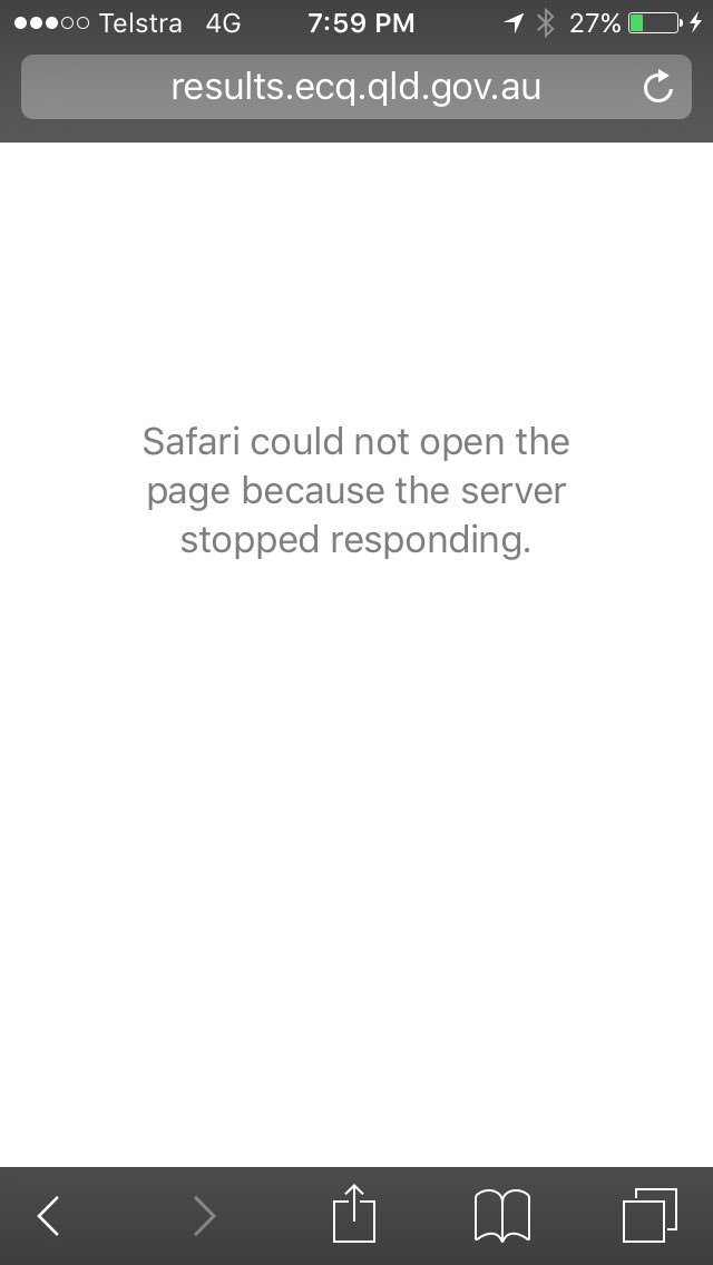 JoelDry9's tweet image. Clearly the ecq is a Telstra customer. #bccvotes