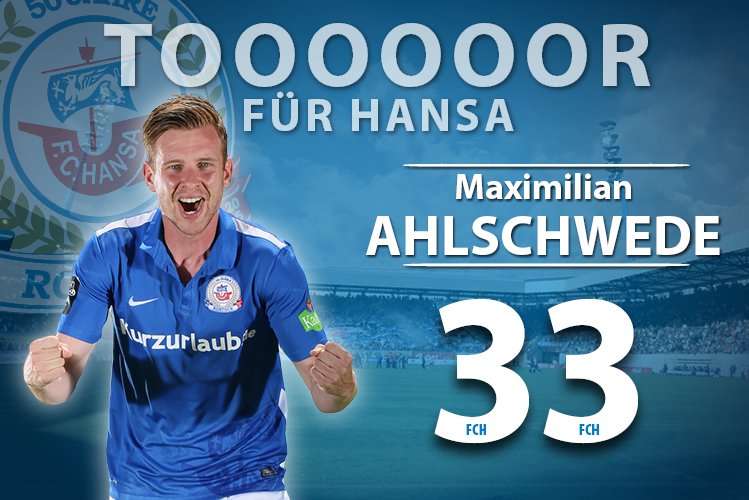 HansaRostock's tweet photo. (89') JAAAAAA! TOOOOOOR FÜR #HANSA! #AHLSCHWEDE TRIFFT!
____________
#SGDFCH 2:2 https://t.co/uQHTDhsT2m