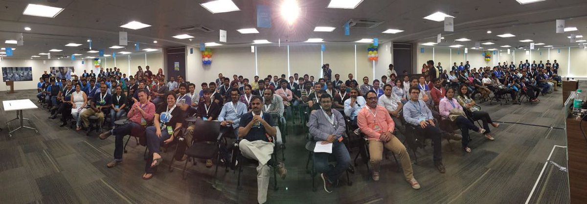 cmgon's tweet photo. It's full house at Mylan's Hackathon in Bangalore!  #MylanHackSummit @ManojVMenon @tinucherian @amodm https://t.co/3WghLUF7sf