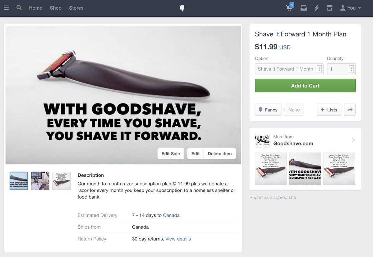 GoodShave's tweet photo. We are very excited to announce our #goodshave products are now available in @fancy https://t.co/r51QoZCHec https://t.co/6hhEfg6L5G
