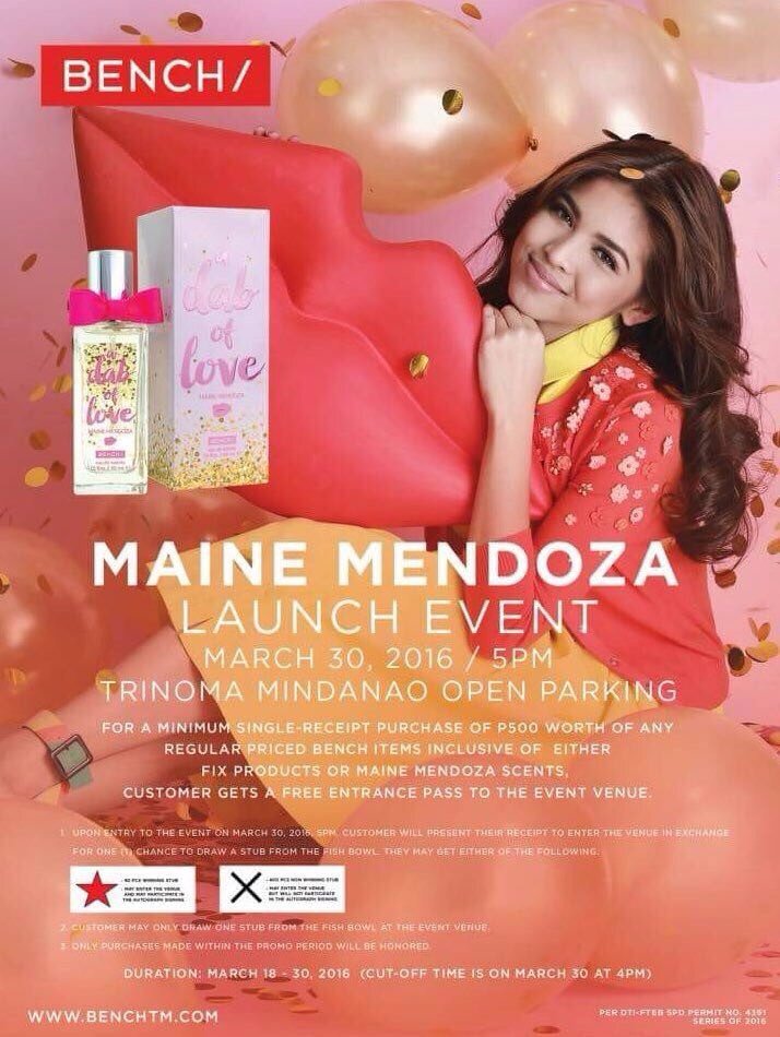 OFCTMarangya's tweet photo. Meet &amp; Greet with Alden &amp; Maine, a @benchtm event on Mar 30 at Trinoma 

#MaineScentCoLLection #AldenVsJeraldLSBPH https://t.co/NLYCeAPUm1