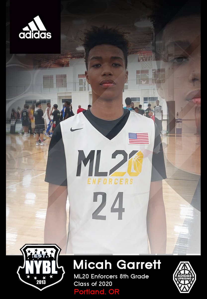 nyblbball's tweet photo. 2020 G Micah Garrett showing why he's highly regarded on West Coast. Led ML20 Enforcers (OR) to AM win at #NYBL2016! https://t.co/BSH0uvrPm9