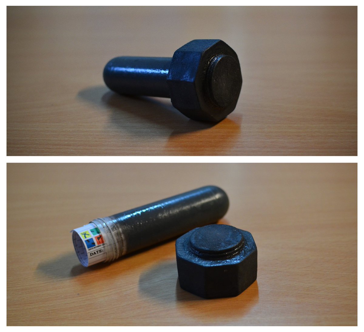 MP2plus's tweet photo. New micro size #geocache container for one nice metal bridge is finally done :) https://t.co/CI96evqqUf