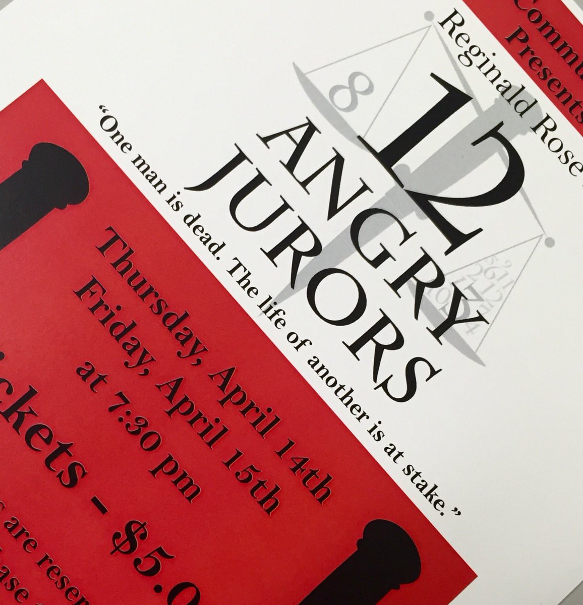 bekcikelly's tweet photo. 12 Angry Jurors April 14th and 15th at 7:30 - Quakertown Comm Sr High School.  Join Us! #QCSD https://t.co/X5tG2HaSBO