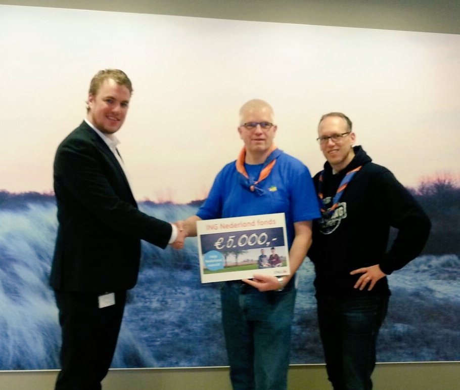 Driestromen's tweet photo. #ING #INGNederlanndfonds € 5000 voor #scouting @Driestromen . Dank aan iedereen die op ons gestemd heeft! https://t.co/Y2FBKFBYub