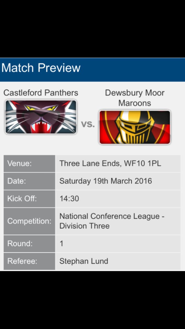 Pre-Season is over! <a href="/OfficialNCL/">National Conference League - RL</a> opener v <a href="/dewsburymoorARL/">Dewsbury Moor Sports Club</a>. The lads can't wait, get down to show your support. ⚫️⚪️