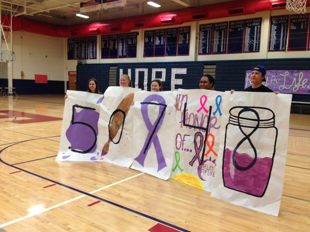 KarliRitter's tweet photo. Huge night/morning for @ISDSchools at Truman High-they surpassed their goal of $50,000! #RelayForLife #fox4kc https://t.co/4pXfloTOEm