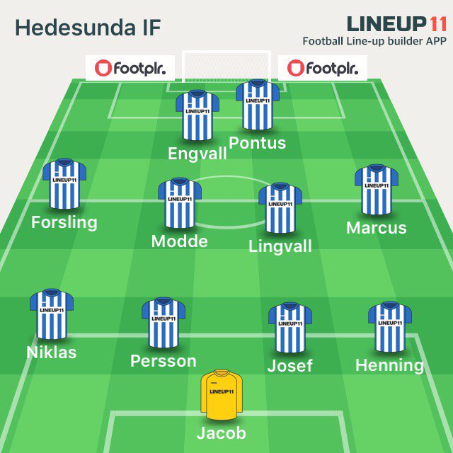 hedesunda's tweet photo. Startelvan mot Ljusne! Avspark 13:00 på Träffen. #häsen16 https://t.co/6IXekXq9CM