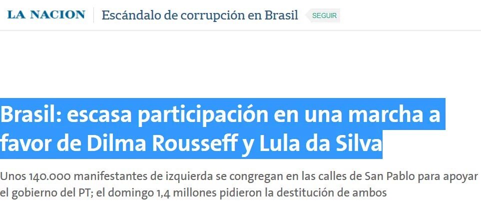 EdgardoRovira's tweet photo. La Nación dice q manifestación a favor de Dima y Lula fue "escasa". Más de 500.000 es poco #PeriodismoInThePendiente https://t.co/ipVQlTWYfr