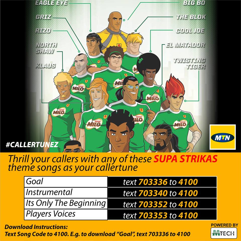 Supa Strikas Nigeria Make Your Callers Feel Good With Any Of Our Supa Strikas Theme Songs Today Supastrikascallertunez T Co 4fu62faams Twitter