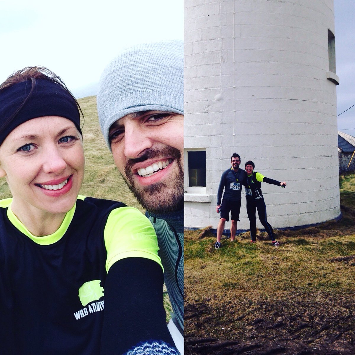 KerCol's tweet photo. The ole before &amp; after shot! Great run @RunWild2015 Stunning spot! #10k #wildatlanticrun #wildatlanticway https://t.co/qac9ZZ5Bw8