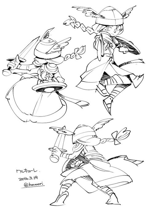 お絵描き:ワルキューレ 