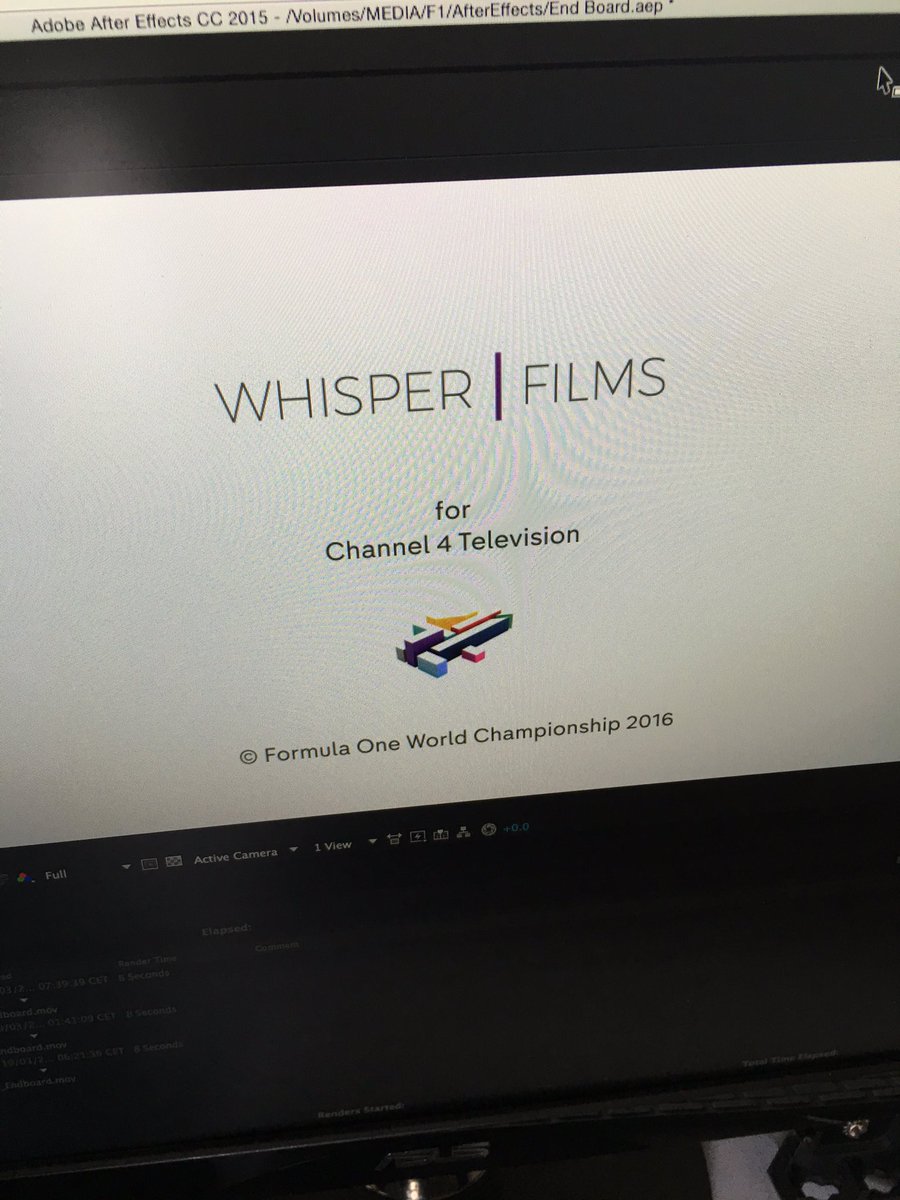 WeAreWhisperTV's tweet photo. Well, hope you like it. We've all put a lot of time and effort into a making a programme on a sport we love. #C4F1 https://t.co/cxenITq9A2