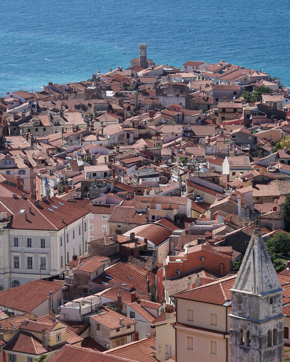 Slovenia has a small but lovely coastline. Here's Piran with my Sony A6000 and 70-200mm. #ifeelslovenia #SonyAlpha