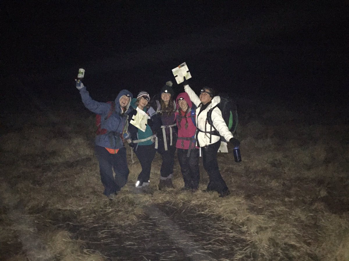 QG7 finds over sized puddle on night nav!
